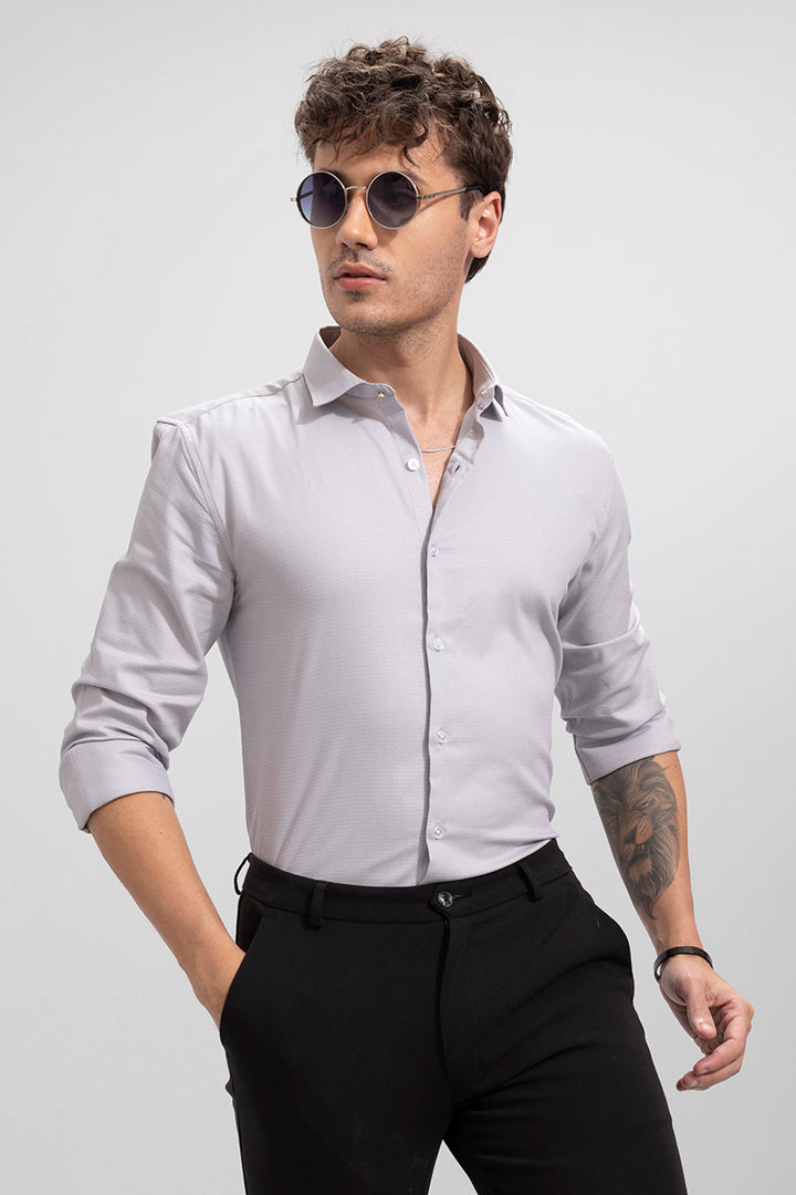 Formic Grey Textured Shirt