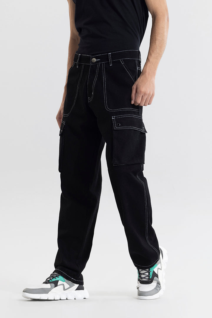 Lennox Black Baggy Fit Jeans