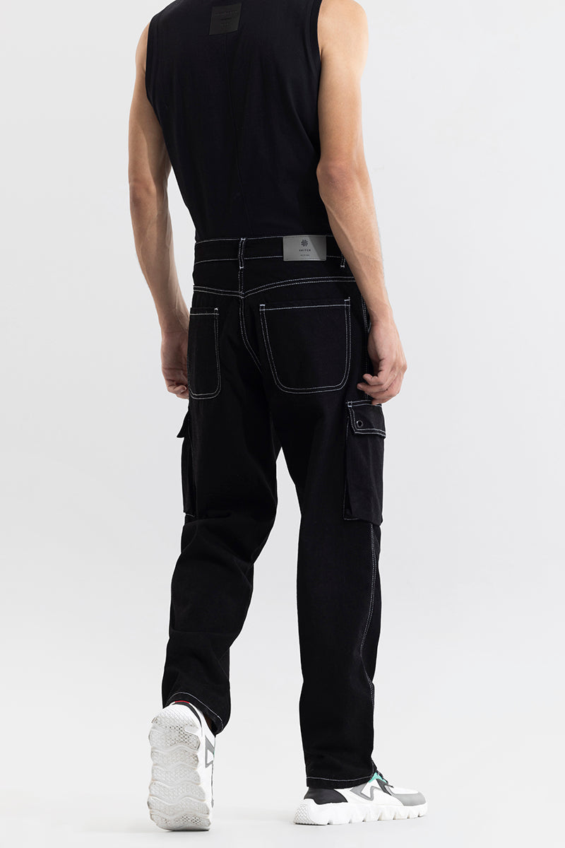 Lennox Black Baggy Fit Jeans