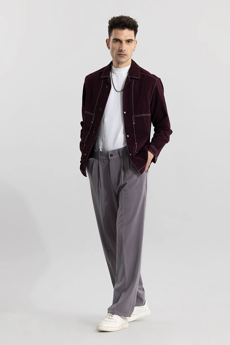 Seoul Slate Grey Korean Pant