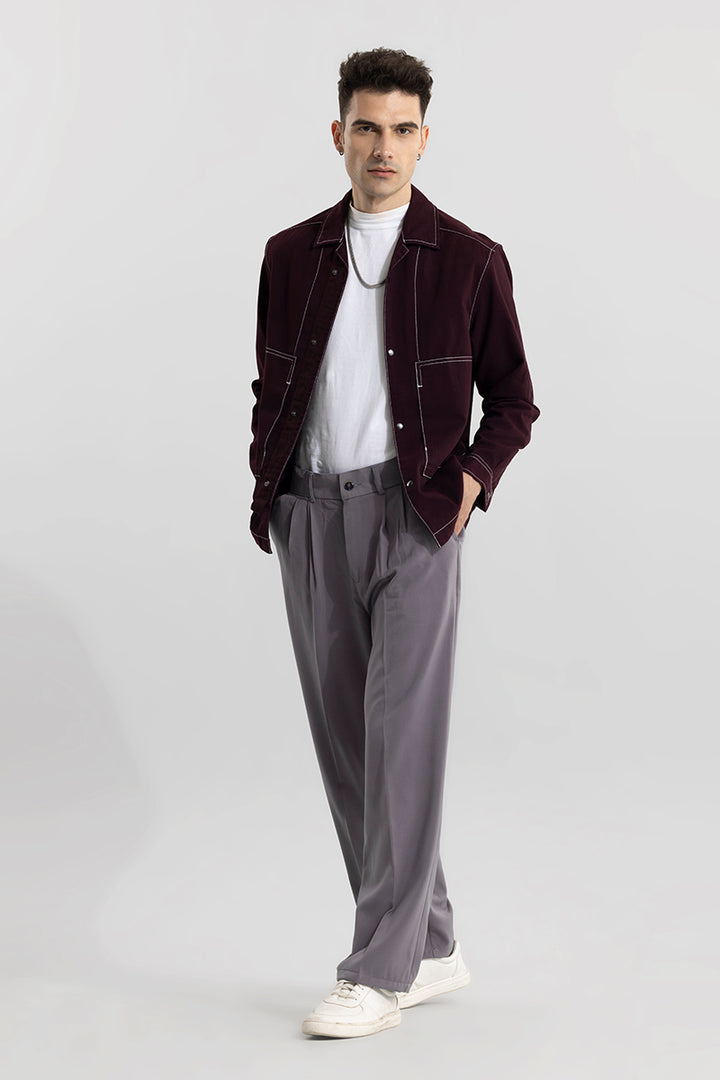 Seoul Slate Grey Korean Pant