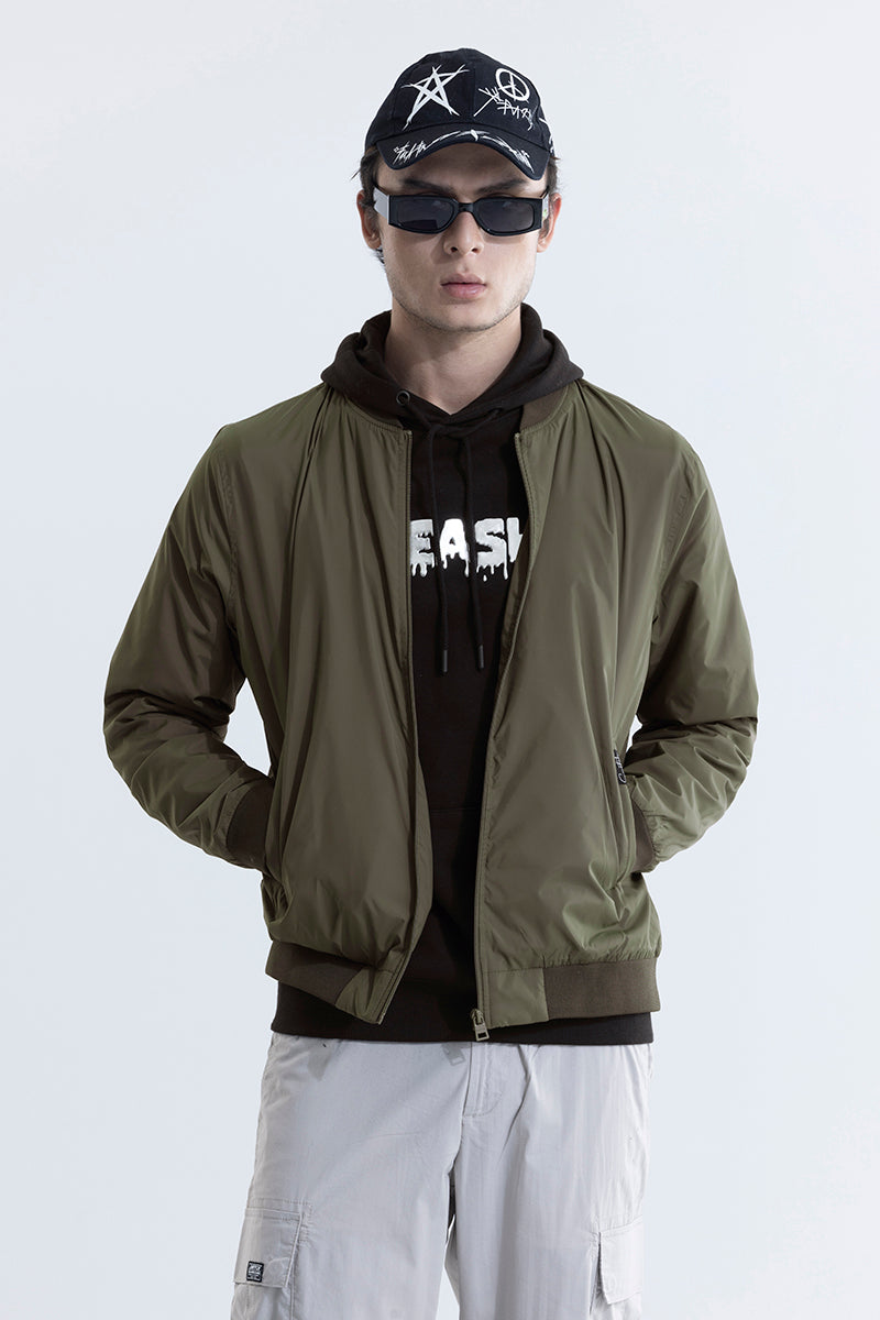 Buy Men Green Solid Jacket Online in India - Monte Carlo