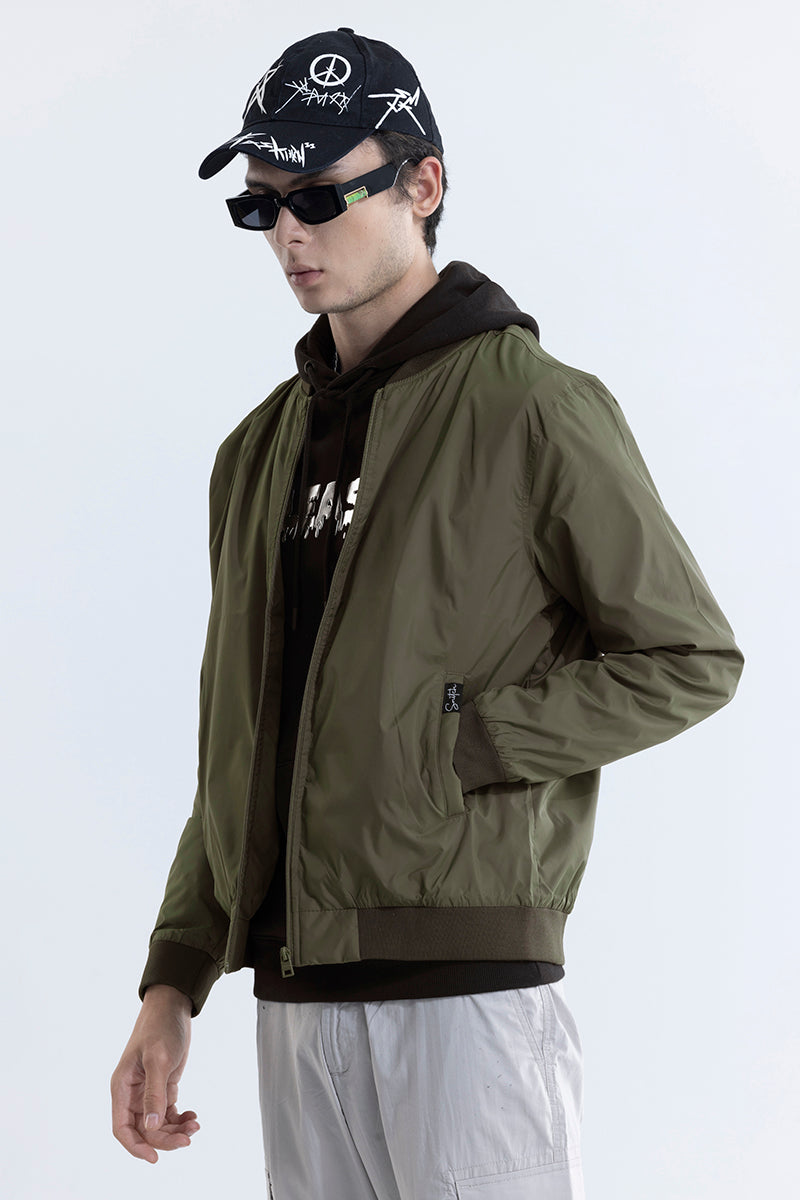 Sparkie Olive Bomber Jacket