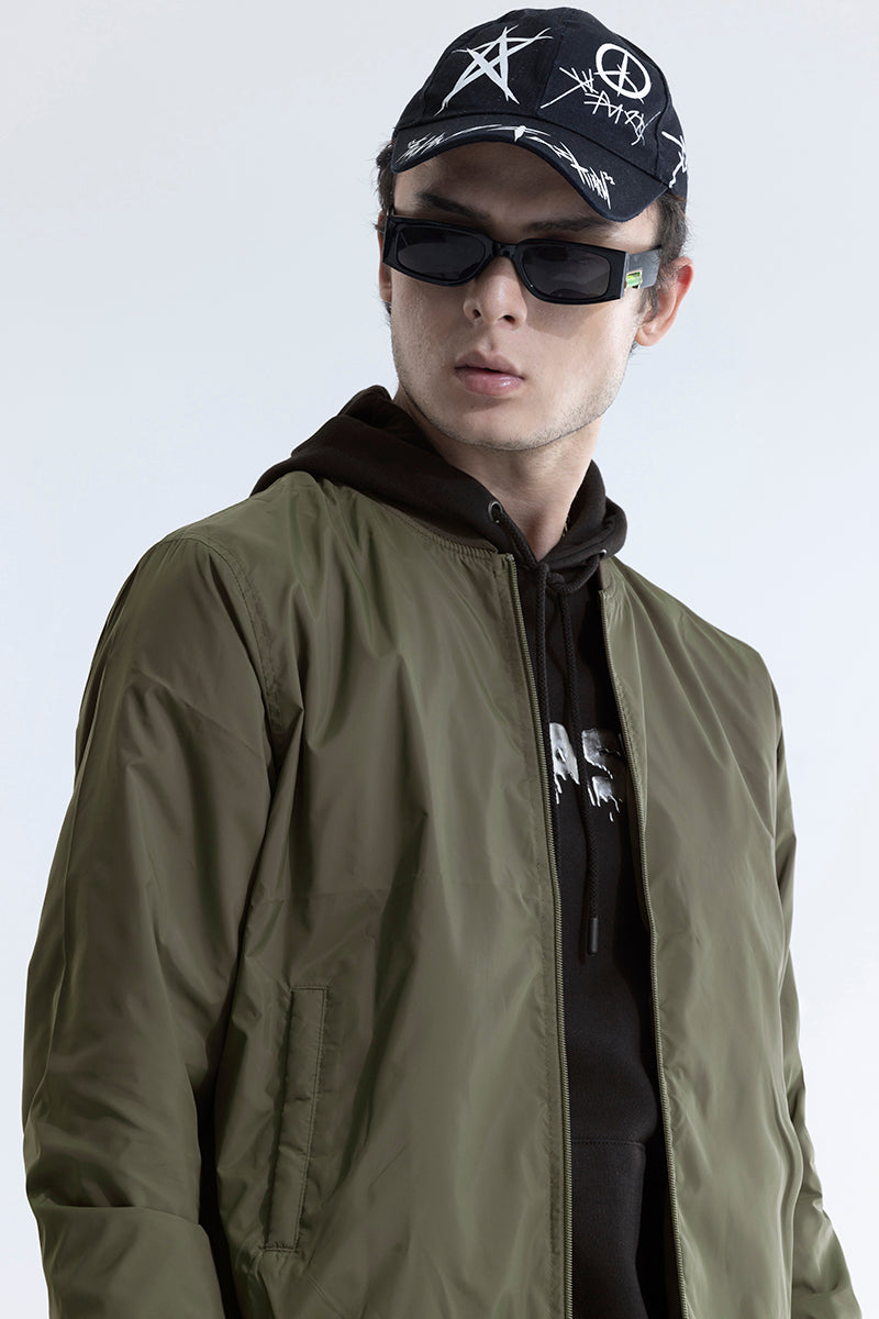 Sparkie Olive Bomber Jacket