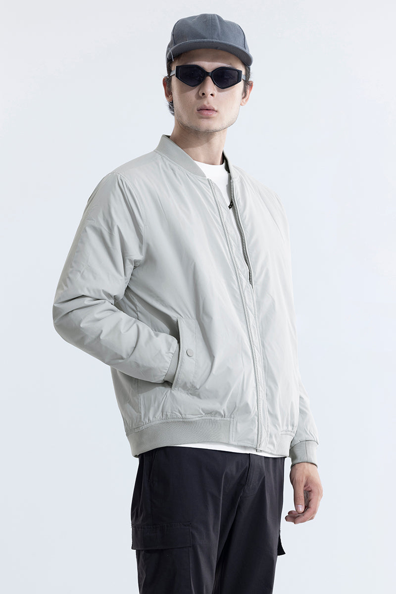 Rimie Grey Bomber Jacket