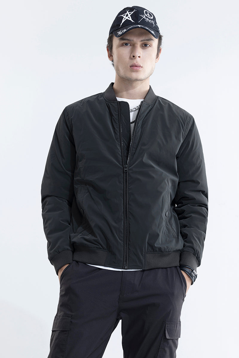 Rimie Black Bomber Jacket