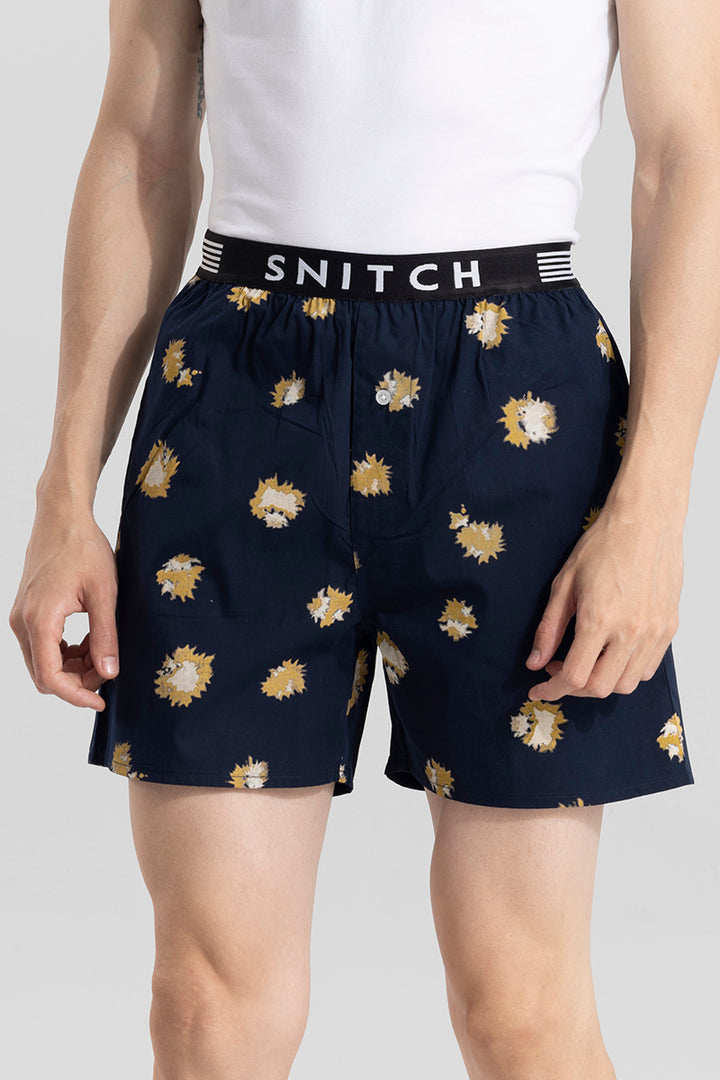 Smudge Navy Boxer