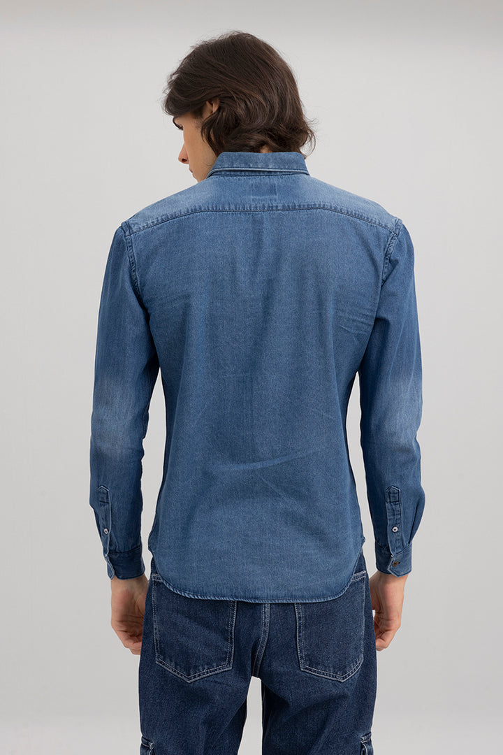 Inkast Royal Blue Denim shirt