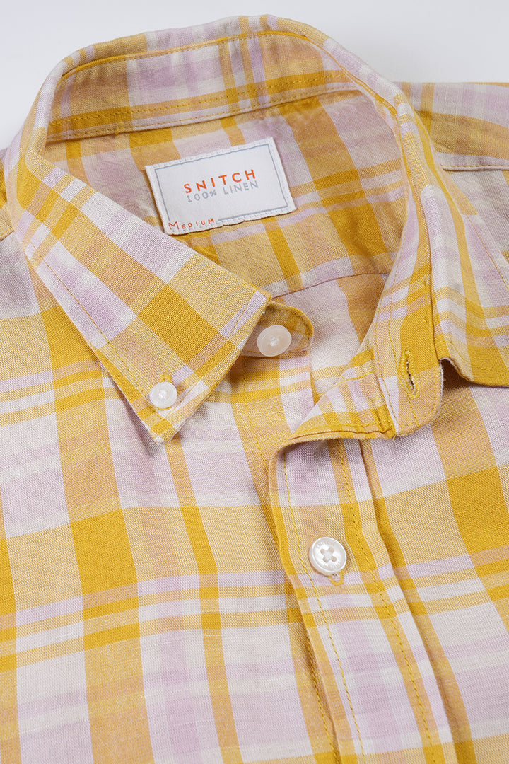 Royal Checks Yellow Shirt