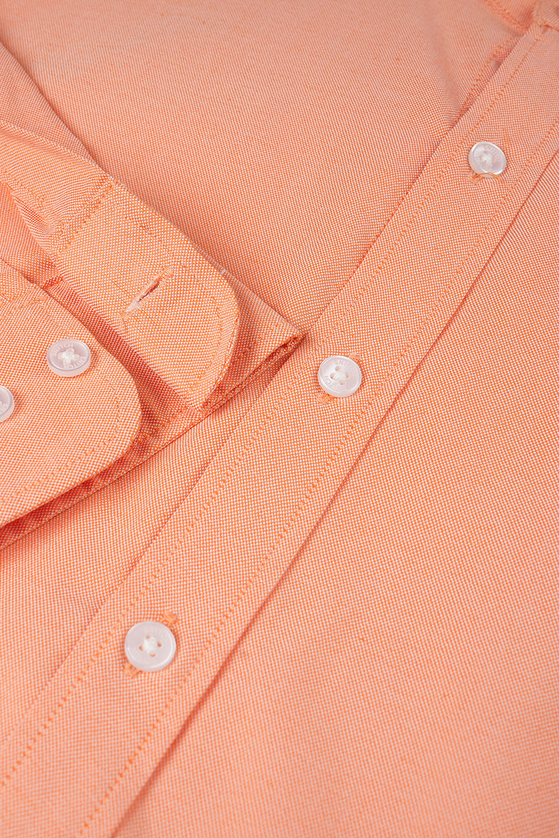 Standup Collar Royal Orange Shirt