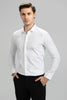 Micro Square White Giza Cotton Shirt