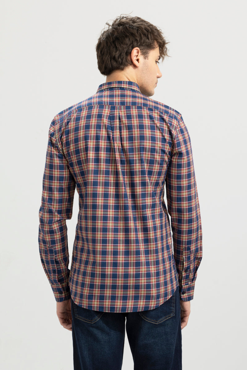 Tartan Check Navy Shirt