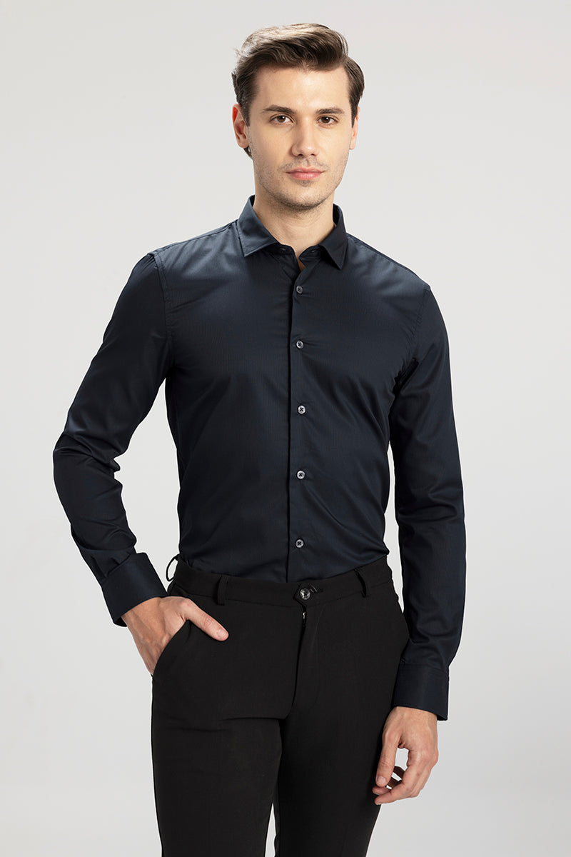 Stellar Line Black Giza Cotton Shirt