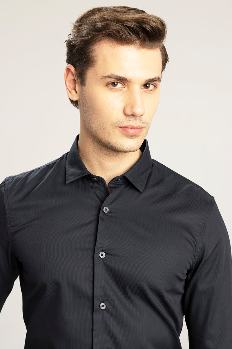 Stellar Line Black Giza Cotton Shirt