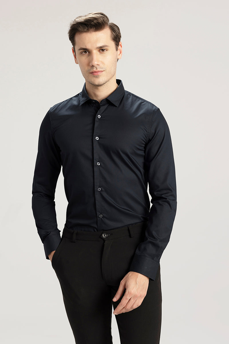 Stellar Line Black Giza Cotton Shirt