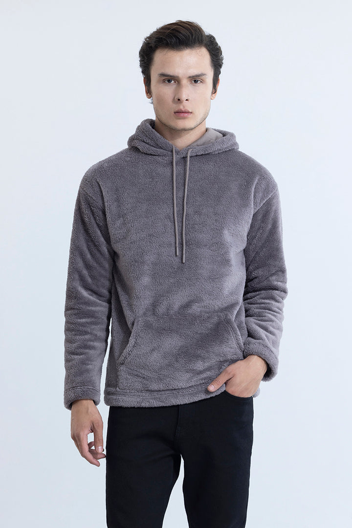 Fleece Grey Hoodie