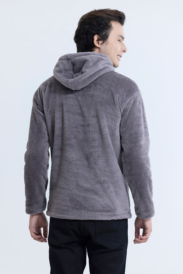 Fleece Grey Hoodie