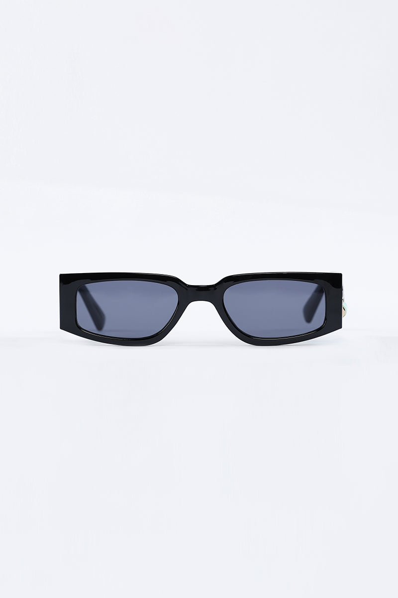 Jazz Oblong Black Sunglasses