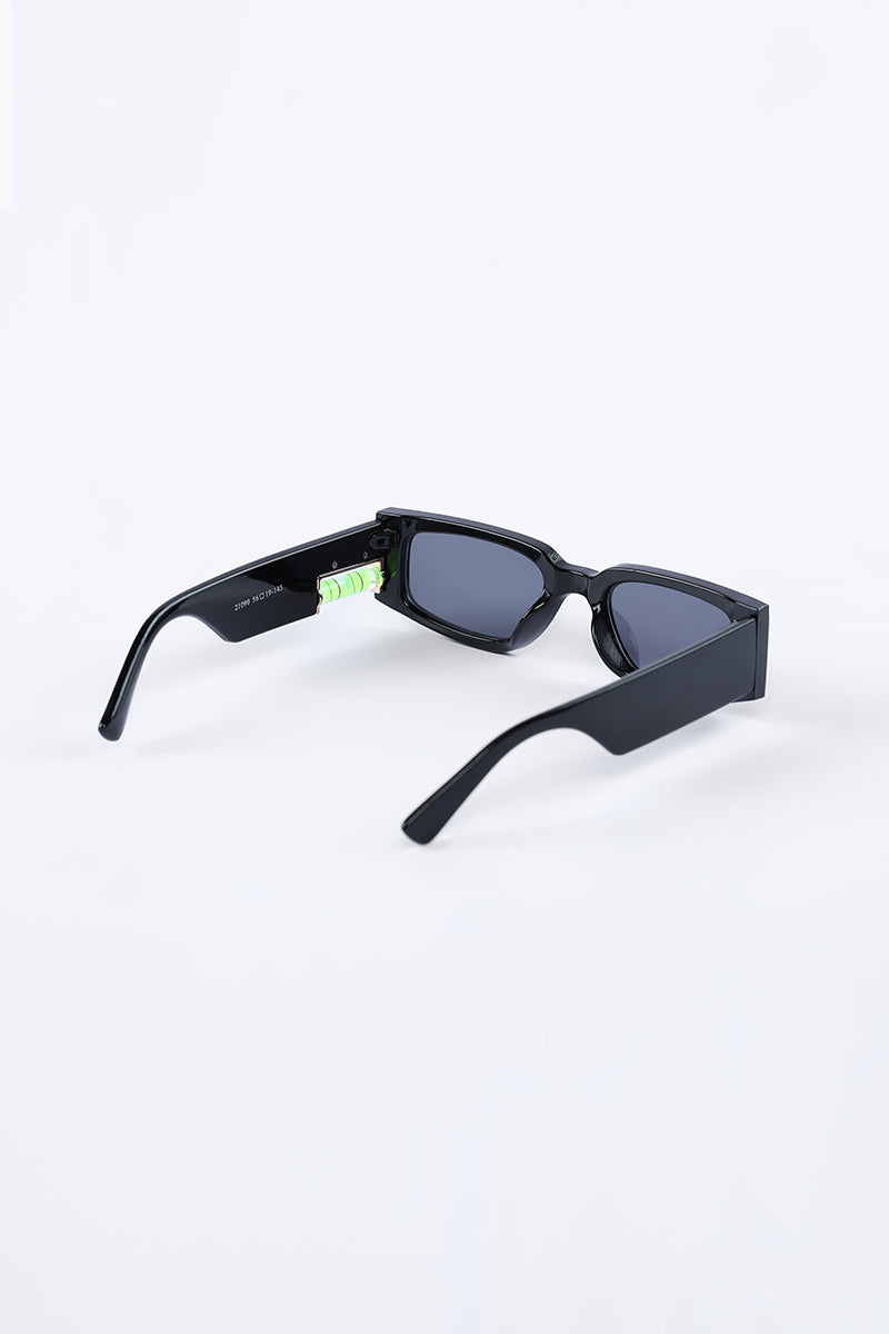 Jazz Oblong Black Sunglasses