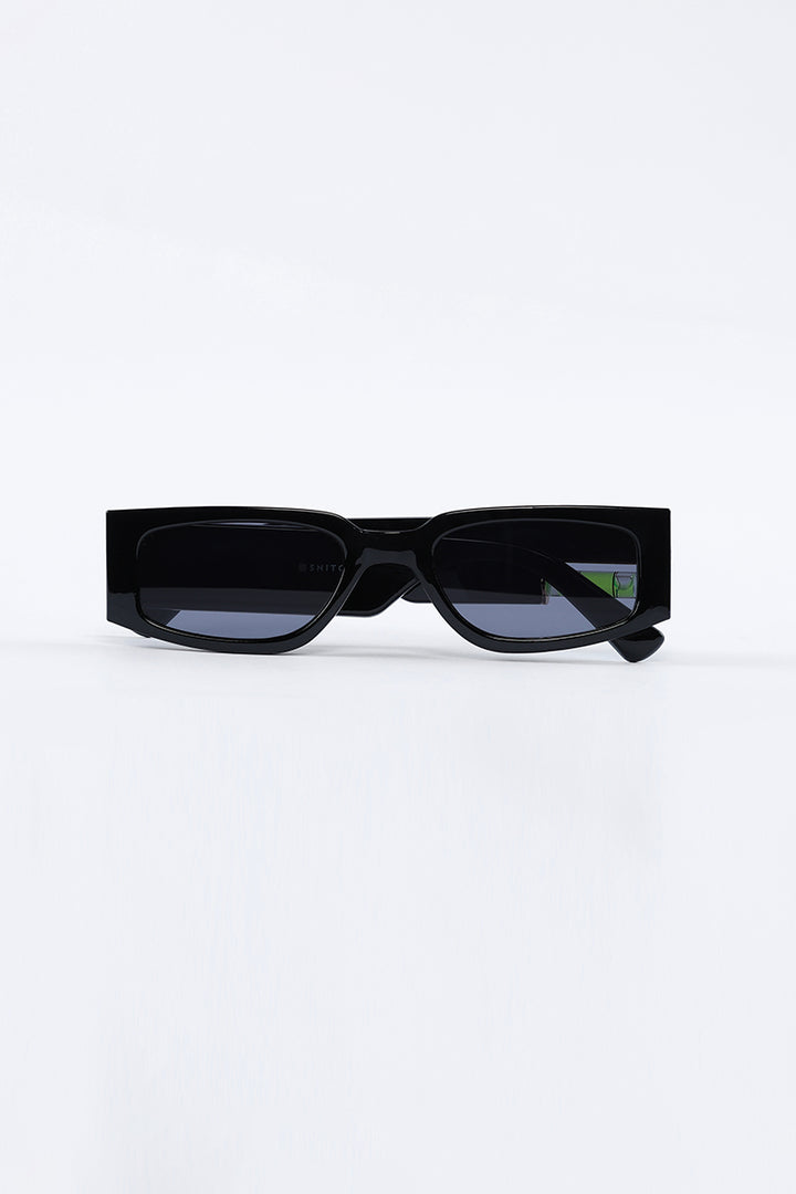 Jazz Oblong Black Sunglasses