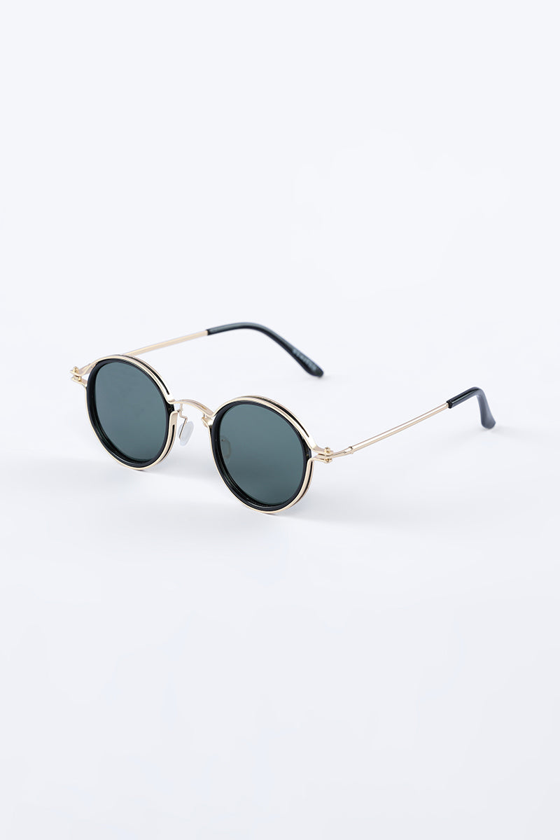 Classic Circle Black Sunglasses