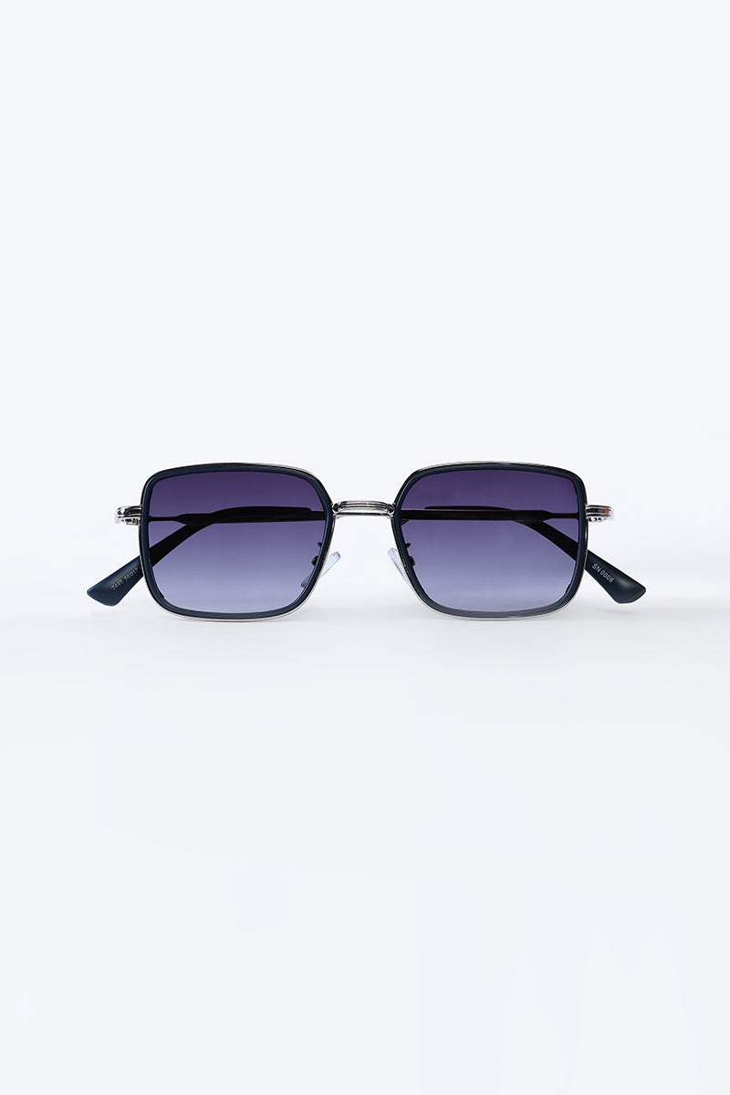 Sleek Square Blue Sunglasses