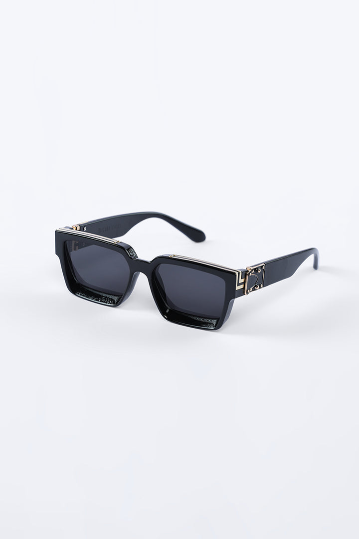 Retro Square Black Sunglasses