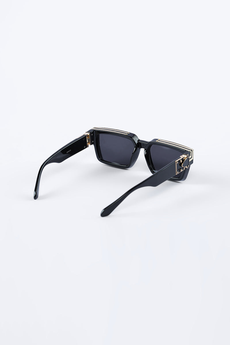 Retro Square Black Sunglasses