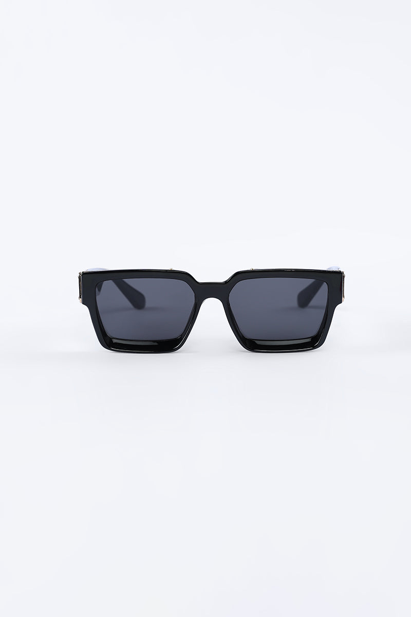 Retro Square Black Sunglasses