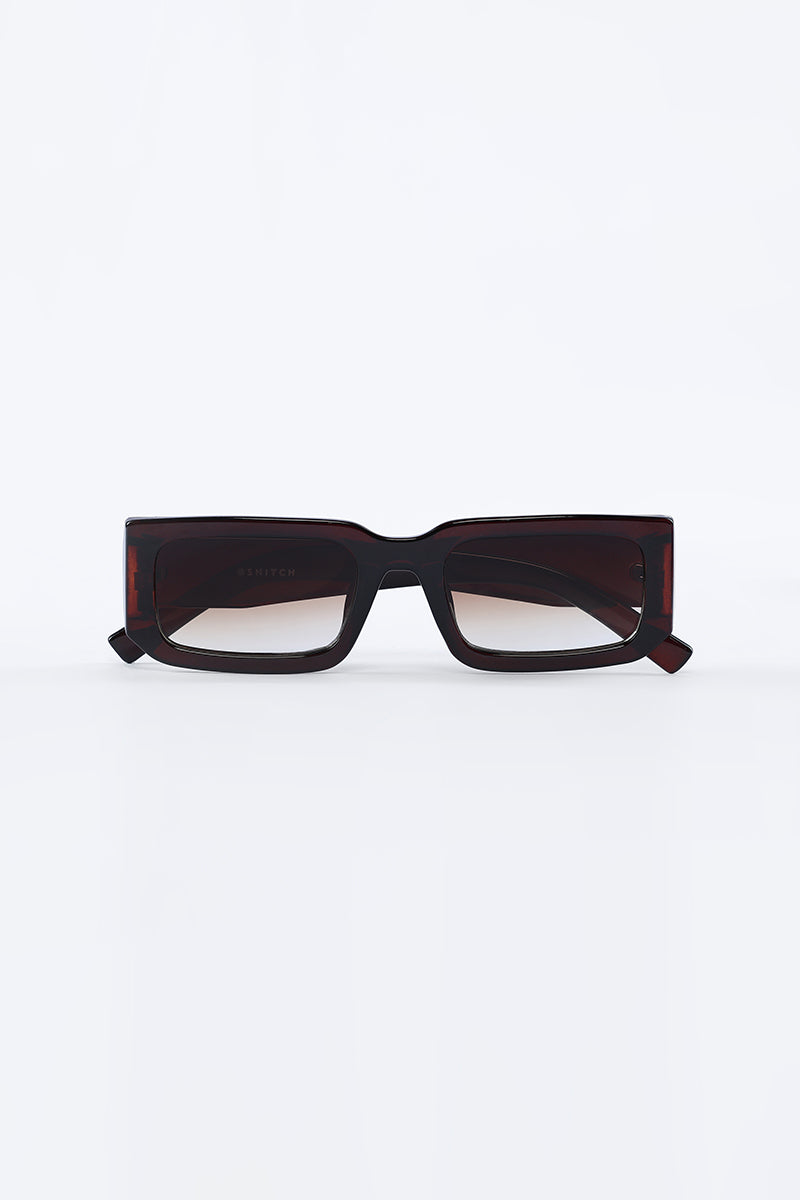 Edge Square Elegance Brown Sunglasses