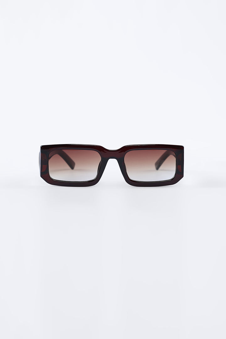 Edge Square Elegance Brown Sunglasses