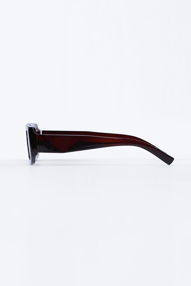 Edge Square Elegance Brown Sunglasses