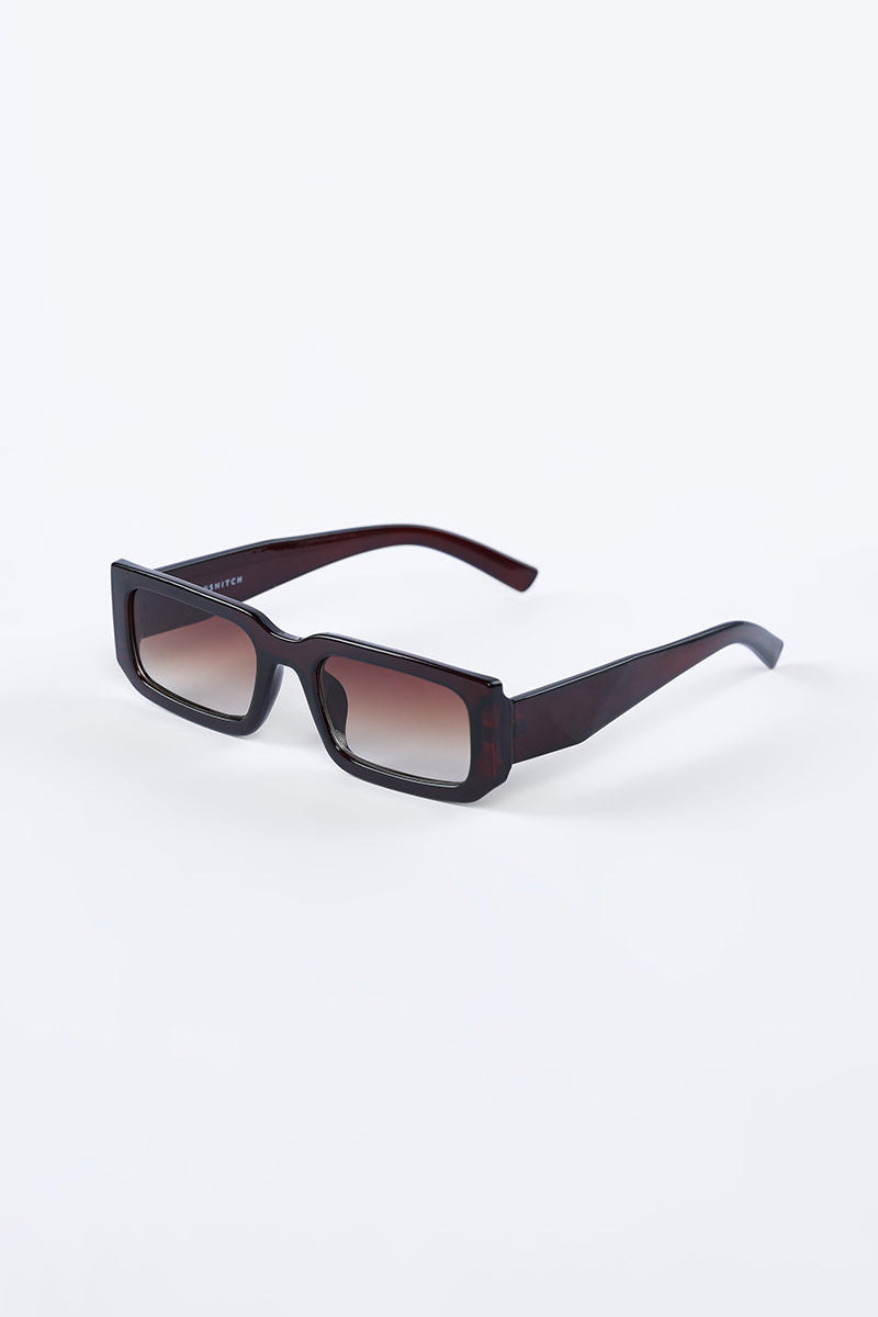 Edge Square Elegance Brown Sunglasses