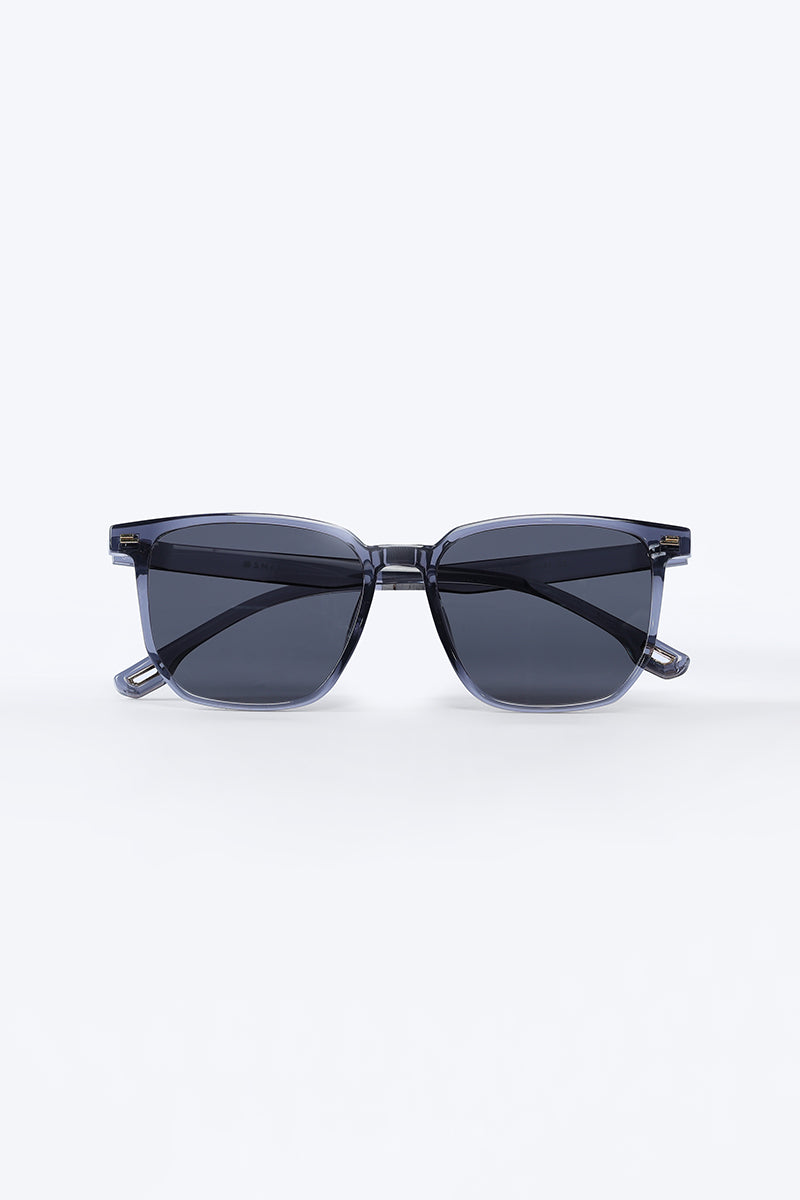 Square Chic Blue Sunglasses