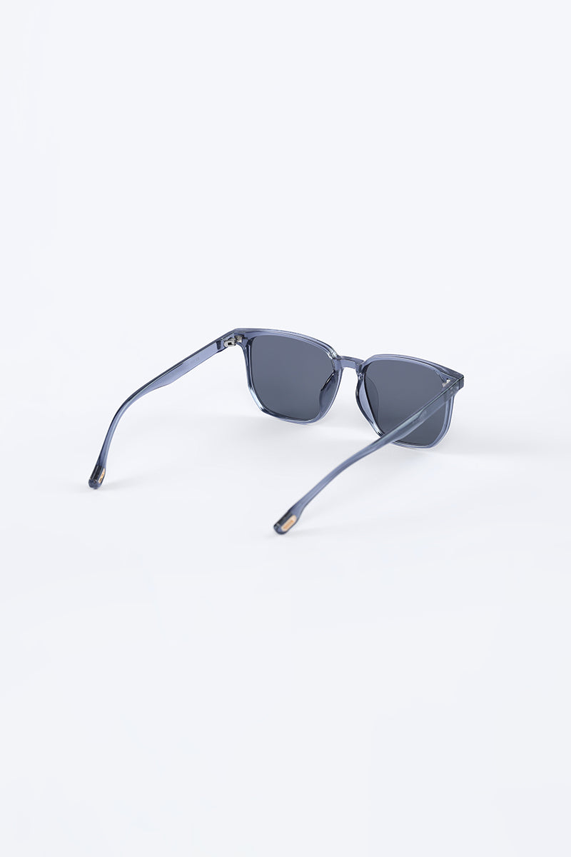 Square Chic Blue Sunglasses