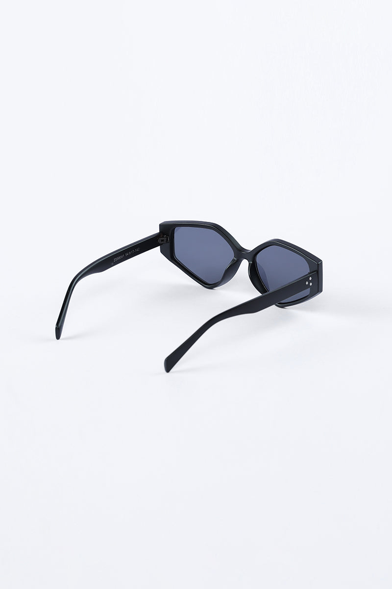 Bold Geometric Black Sunglasses