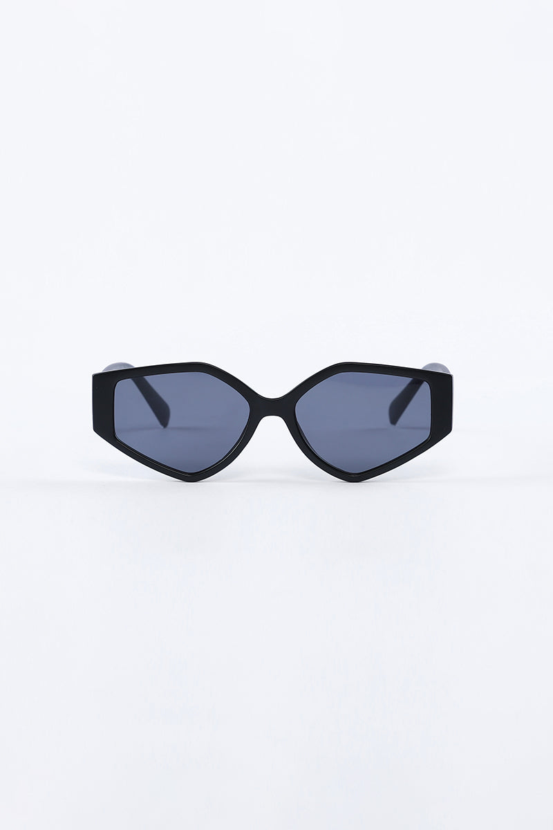 Bold Geometric Black Sunglasses