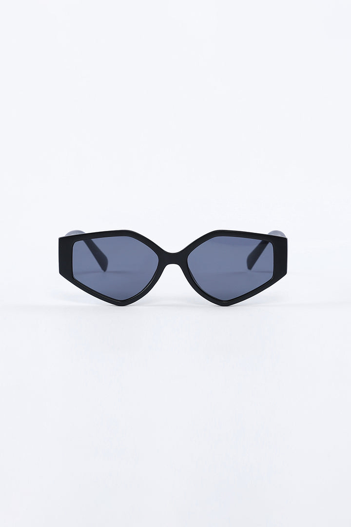 Bold Geometric Black Sunglasses