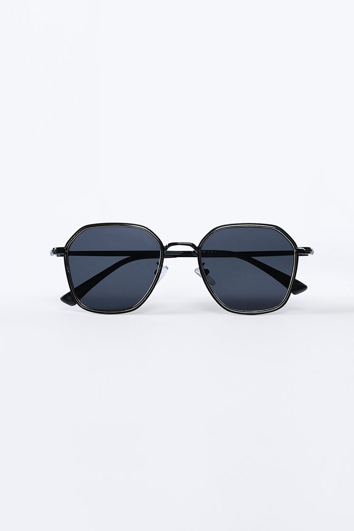 Moonbeam Round Black Sunglasses