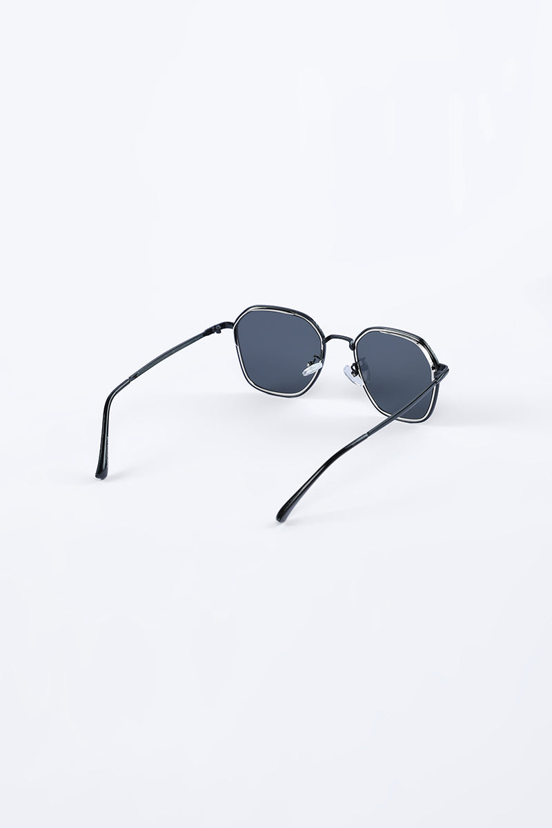 Moonbeam Round Black Sunglasses