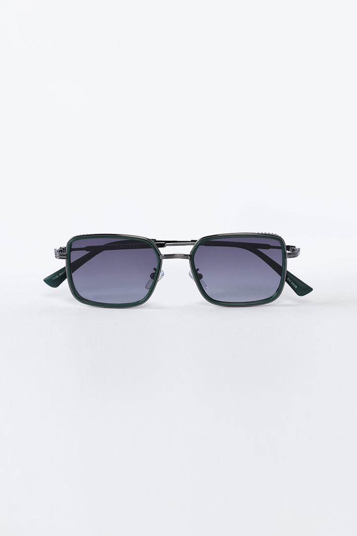 Square Chase Green Sunglasses