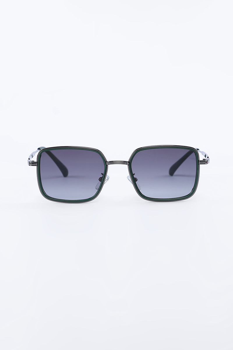 Square Chase Green Sunglasses