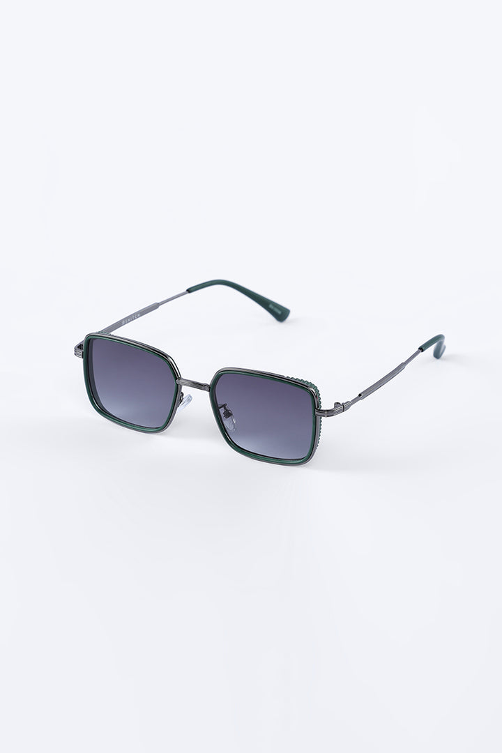 Square Chase Green Sunglasses