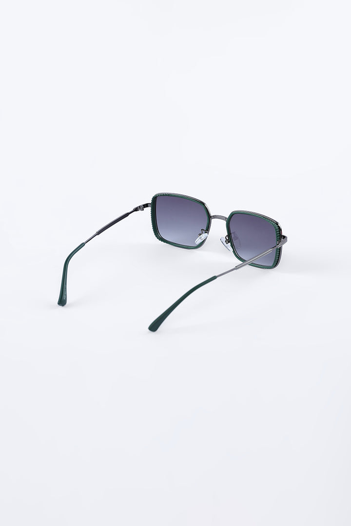 Square Chase Green Sunglasses