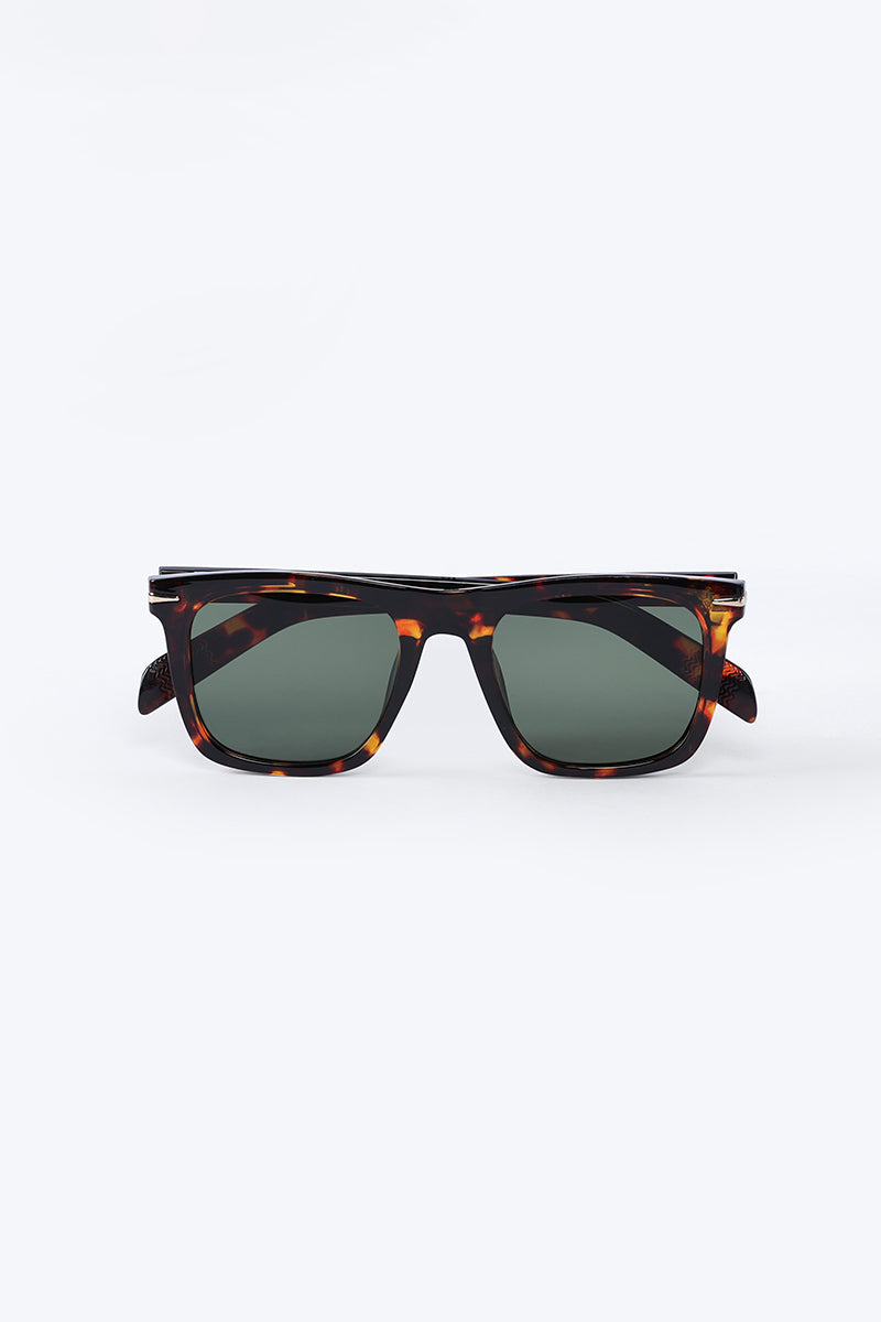 Tortoise Shell Square Black Sunglasses