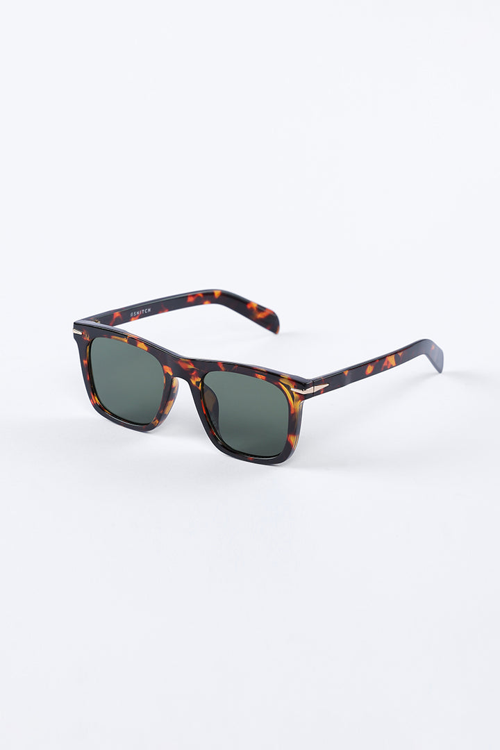 Tortoise Shell Square Black Sunglasses