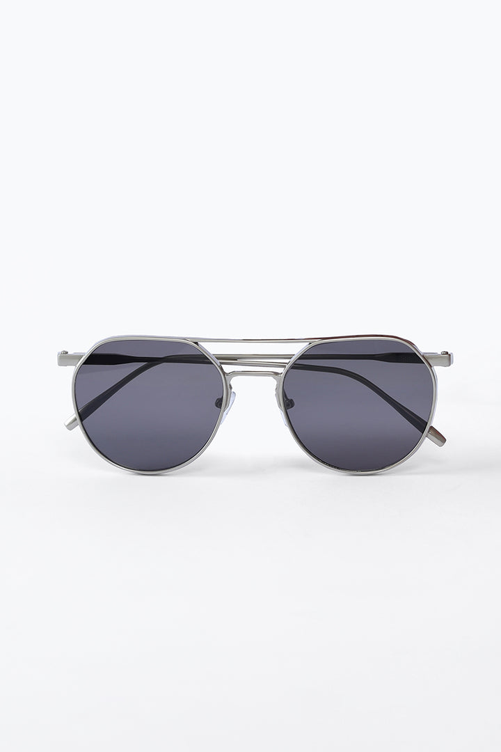 Luna Round Black Sunglasses