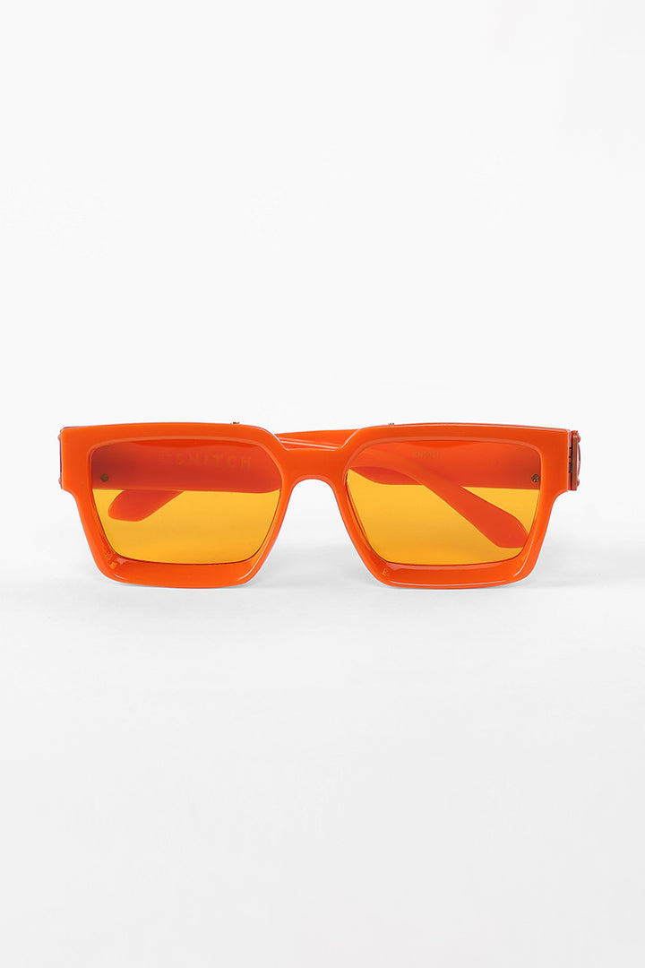 Retro Glam Orange Sunglasses