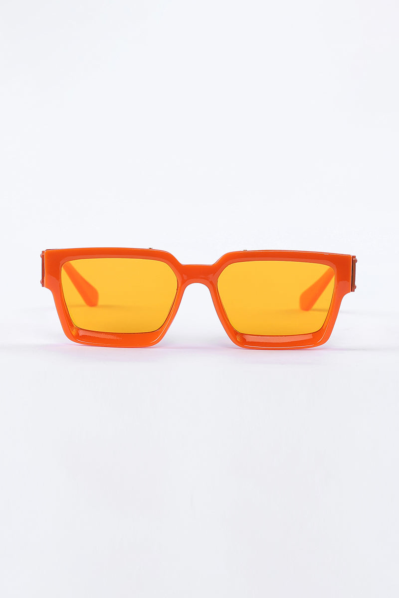 Retro Glam Orange Sunglasses