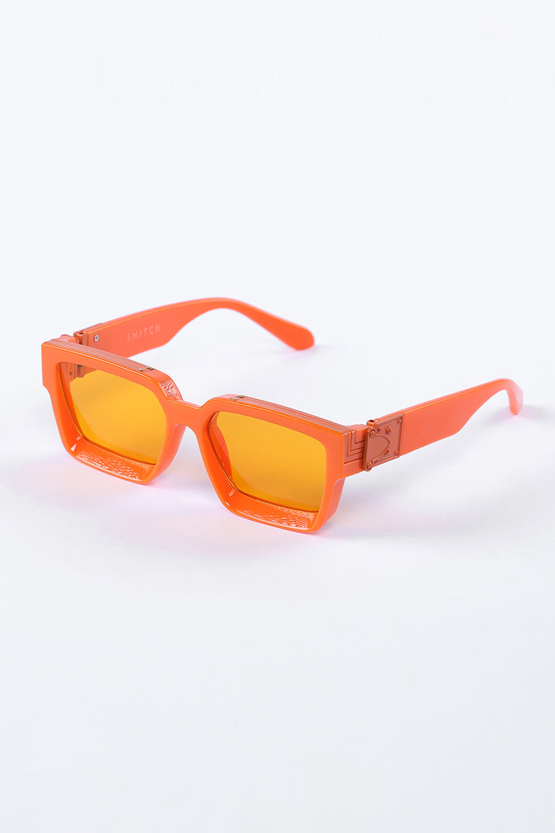 Retro Glam Orange Sunglasses